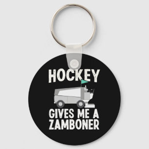Fun Hockey Gives Me A Zamboner Hockey Player Winte Key Ring