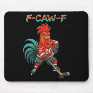 Fun Hockey Player Mouse Pad