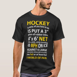Fun Hockey Quote Hockey Is Easy Gift For Men Women T-Shirt