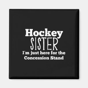 Fun Hockey Sister Girls Sibling Daughter Son Game  Magnet