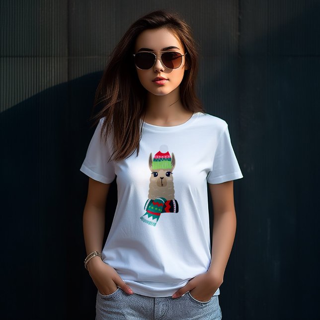 Fun Holiday Alpaca T-Shirt (Creator Uploaded)