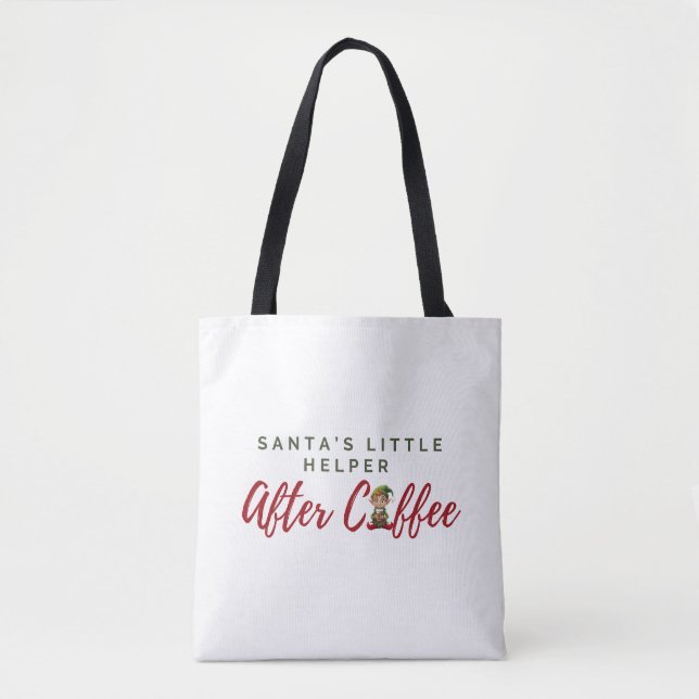 Fun Holiday Tote for Coffee Lovers Bag (Front)