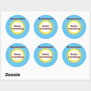 Fun Home Organisation Storage Ideas Classic Round Sticker