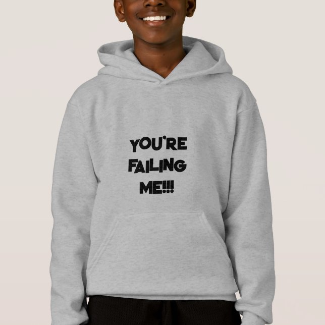 fun hoodie for a kid whose parents arent great (Front)
