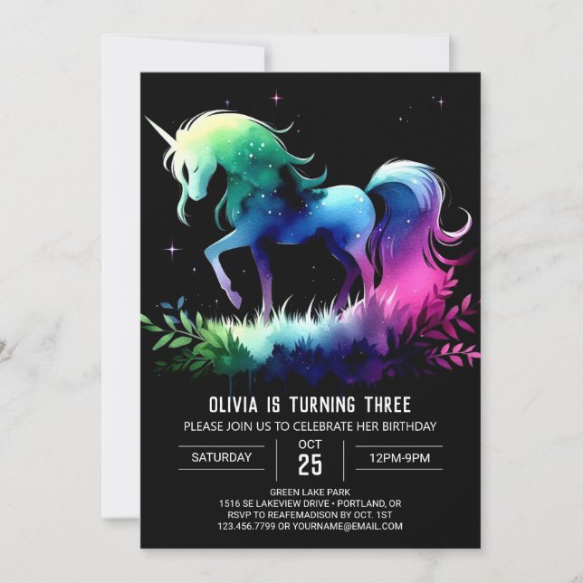 Fun Horse Birthday Invitation (Front)