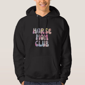 Fun Horse Mum Club Abstract Design Hoodie