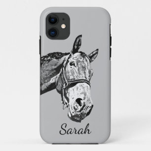 Fun Horse Peeking out Cartoon Animal to Customise Case-Mate iPhone Case
