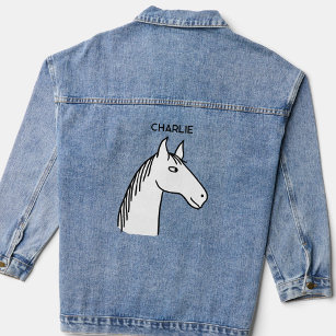 Fun Horse Personalised Denim Jacket