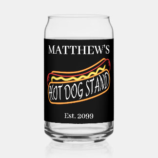 Fun Hot Dog Stand Drinkware Soda Tumblers Glasses