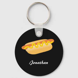 Fun Hotdog Key Ring