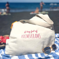 Fun humour quote pink life jumbo tote bag