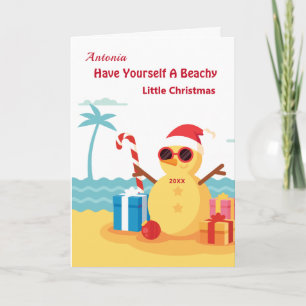 Fun Humour Santa Claus Christmas Personalise Card
