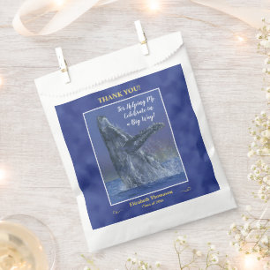 Fun Humpack Whale Gradutaion Party Favor Bags