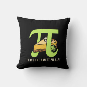 Fun I LOVE PIE AND PI Day Cushion