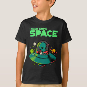 Fun I Need Some Space Mental Health Awareness Ufo T-Shirt