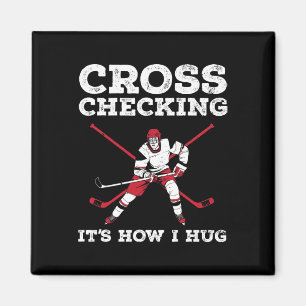 Fun Ice Hockey Art For Men Women Ice Hockey Lover Magnet