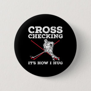 Fun Ice Hockey Art For Men Women Kids Ice Hockey L 6 Cm Round Badge