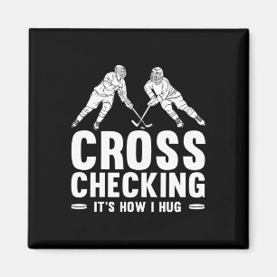 Fun Ice Hockey Art For Men Women Kids Ice Hockey L Magnet