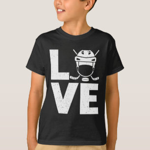 Fun Ice Hockey Art For Men Women Sport Ice Hockey T-Shirt