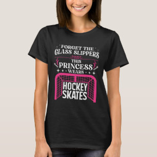 Fun Ice Hockey Art For Women Girls Ice Hockey Play T-Shirt
