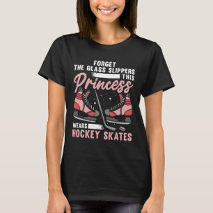 Fun Ice Hockey Art For Women Girls Ice Hockey Play T-Shirt