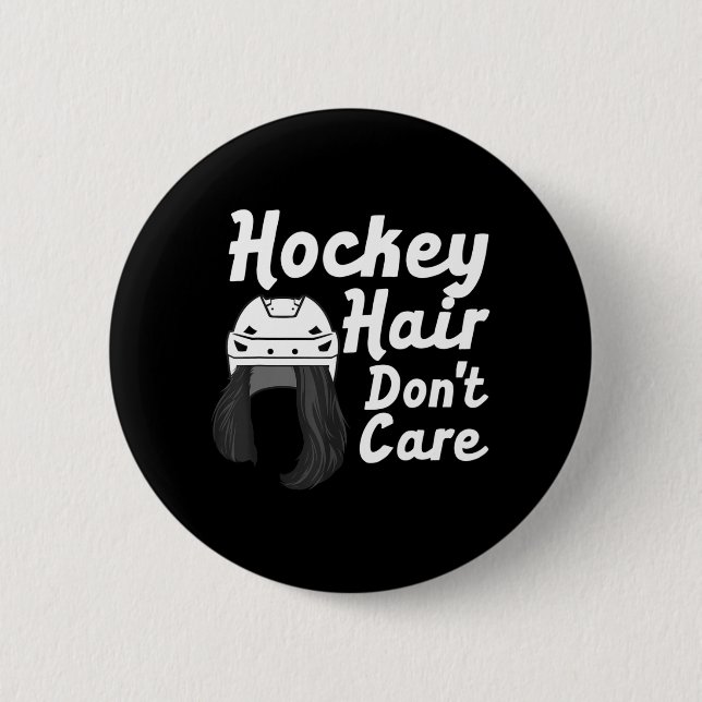 Fun Ice Hockey For Women Girls Field Hockey Helmet 6 Cm Round Badge (Front)
