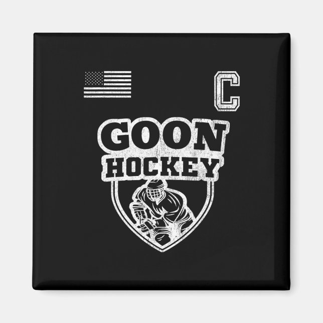 Fun Ice Hockey - Team Goon Captain  Magnet (Front)