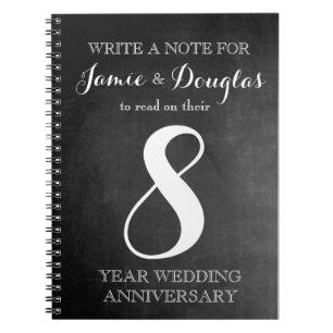 Fun Idea Wedding Table Number Spiral Notebook