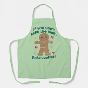 Fun "If You Can't Take the Heat" Gingerbread Man Apron