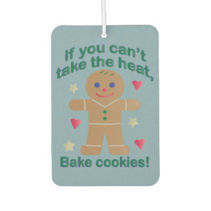Fun "If You Can't Take the Heat" Gingerbread Man Car Air Freshener
