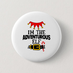 Fun Im The Adventurous Elf Costumes Christmas Fami 6 Cm Round Badge
