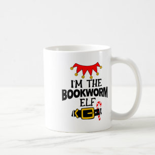 Fun Im The Bookworm Elf Costumes Christmas Family Coffee Mug
