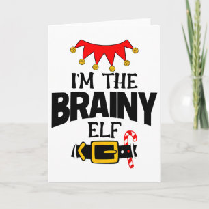 Fun Im The Brainy Elf Costumes Christmas Family Ma Card