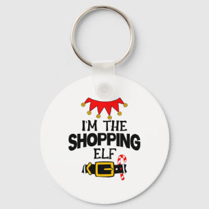 Fun Im The Shopping Elf Costumes Christmas Family  Key Ring