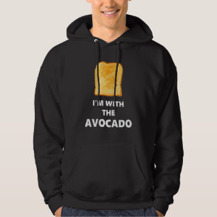 Fun I'm With The Avocado Toast Halloween Costume Hoodie