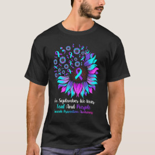 Fun In September We Wear Teal And Purple Suicide P T-Shirt