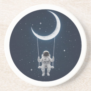 Fun in Space - Astronaut Swinging on the Moon Coaster