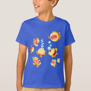 Fun in The Fish Tank cartoon Children T-Shirt