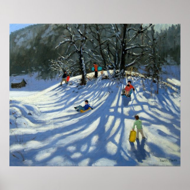 Fun in the snow Morzine France Poster (Front)