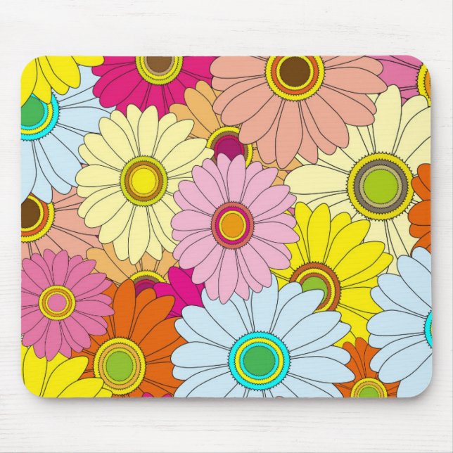 Fun in the Sun Daisies Mouse Pad (Front)