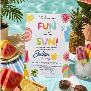 fun in the sun invitation