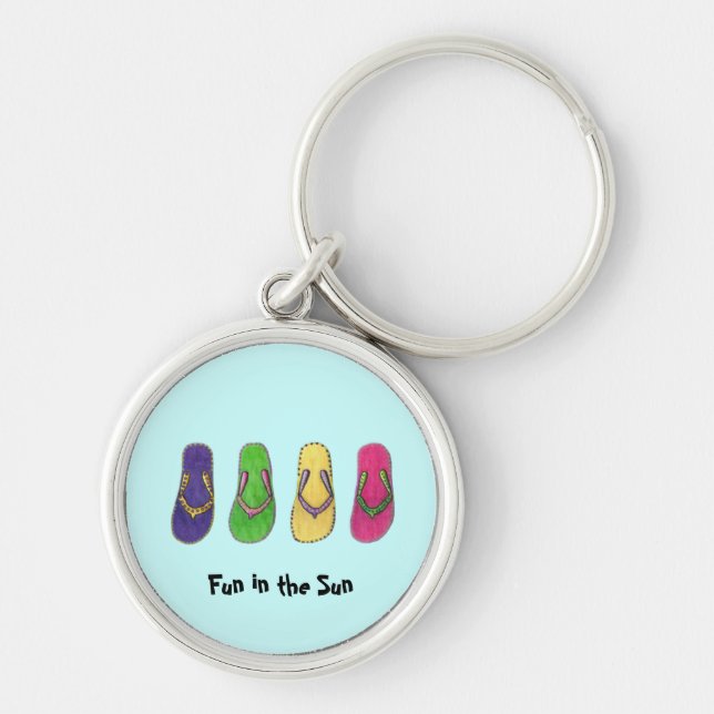 Fun in the Sun Key Ring (Front)