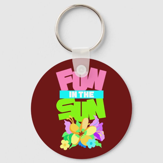 Fun in the Sun Key Ring (Front)