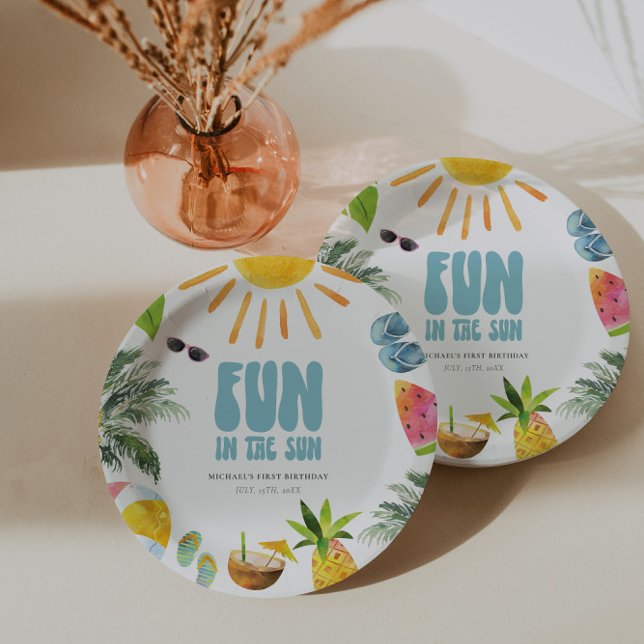 Fun in the Sun Paper Plate (Creator Uploaded)