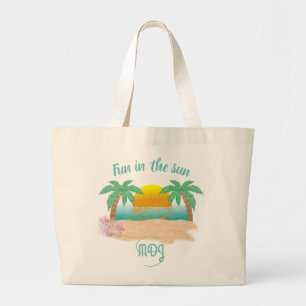 Fun in the Sun Personalised Large Tote Bag