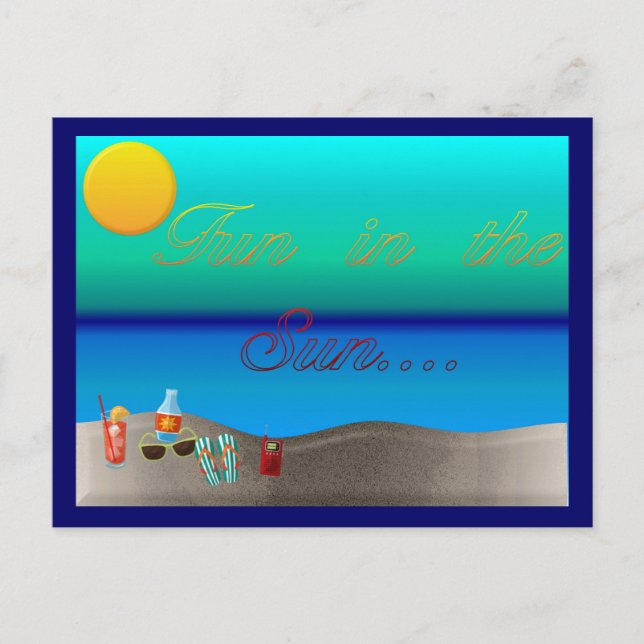 Fun In The Sun Postcard (Front)