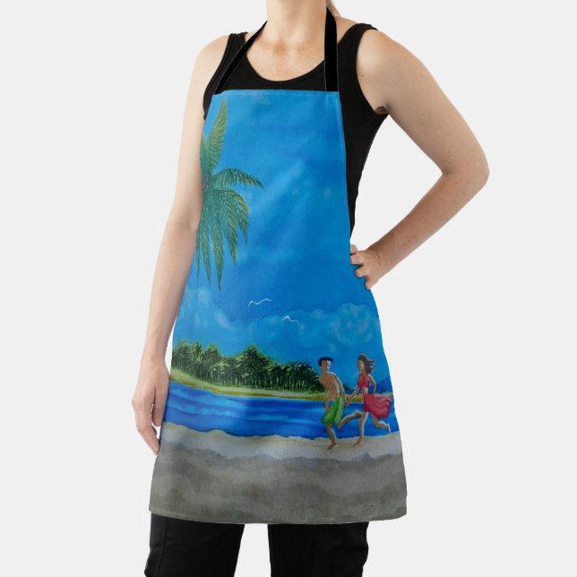 Fun in the Sun Run All-Over Print Apron (Insitu)