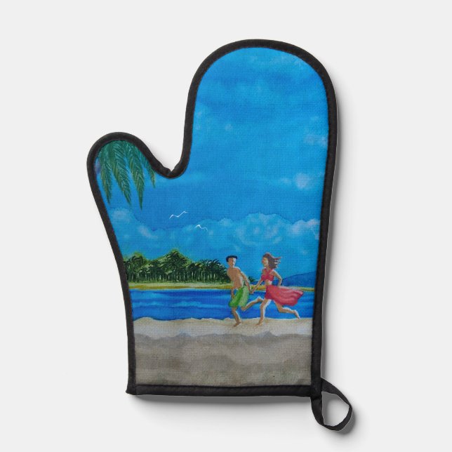 Fun in the Sun Run  Oven Mitt (Front)