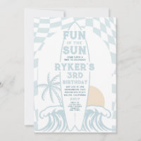 Fun In The Sun Surf Surfboard Birthday Party