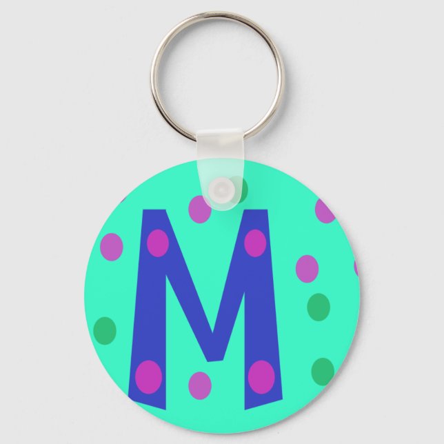Fun Initial M Keychain (Front)
